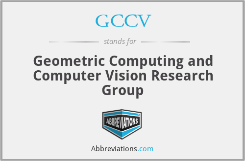 GCCV - Geometric Computing and Computer Vision Research Group