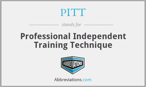 PITT - Professional Independent Training Technique