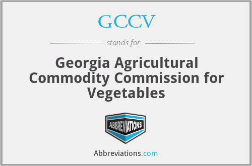 GCCV - Georgia Agricultural Commodity Commission for Vegetables