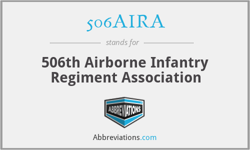 506AIRA - 506th Airborne Infantry Regiment Association