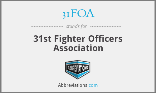 31FOA - 31st Fighter Officers Association