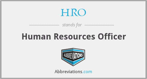 HRO - Human Resources Officer