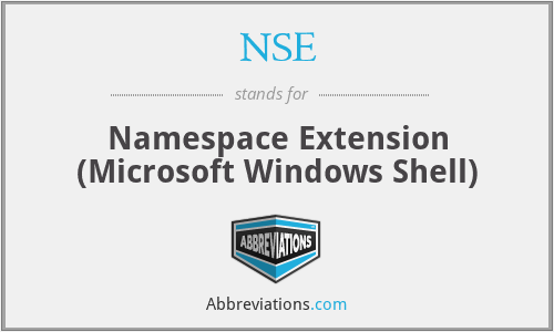 NSE - Namespace Extension (Microsoft Windows Shell)
