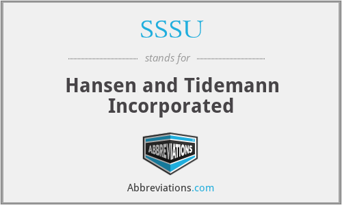 SSSU - Hansen and Tidemann Incorporated
