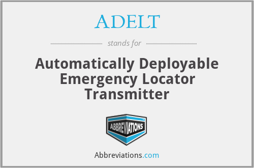 ADELT - Automatically Deployable Emergency Locator Transmitter