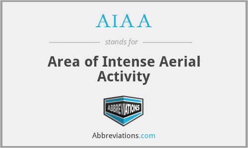AIAA - Area of Intense Aerial Activity