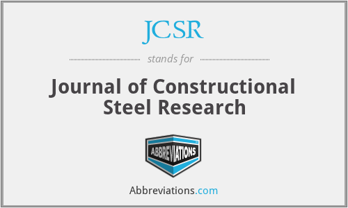 JCSR - Journal of Constructional Steel Research
