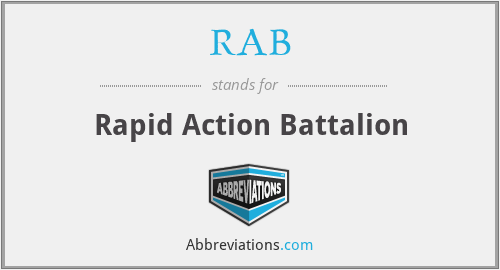 RAB - Rapid Action Battalion