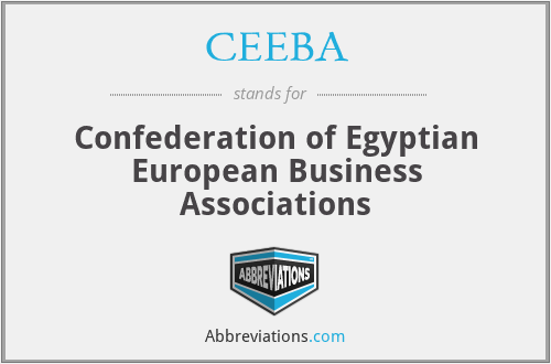 CEEBA - Confederation of Egyptian European Business Associations