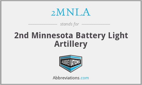 2MNLA - 2nd Minnesota Battery Light Artillery