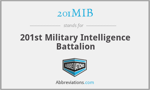 201MIB - 201st Military Intelligence Battalion