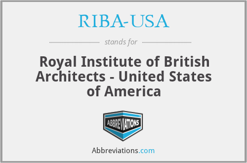 RIBA-USA - Royal Institute of British Architects - United States of America