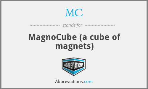 MC - MagnoCube (a cube of magnets)
