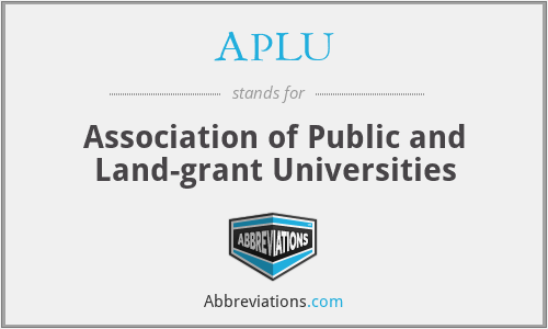 APLU - Association of Public and Land-grant Universities