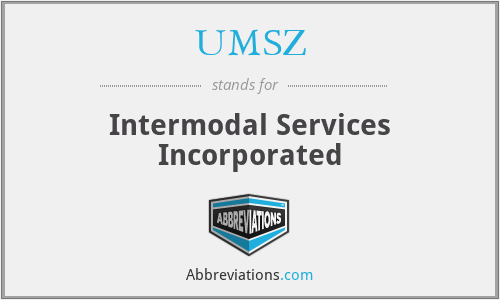 UMSZ - Intermodal Services Incorporated