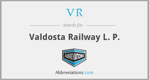 VR - Valdosta Railway L. P.