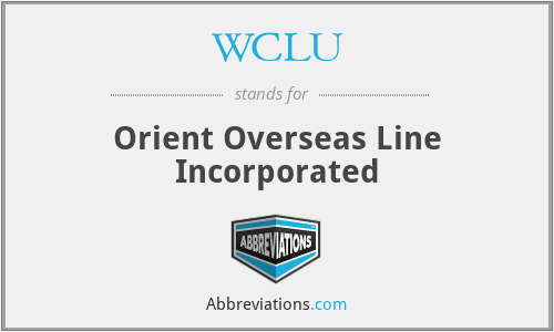 WCLU - Orient Overseas Line Incorporated