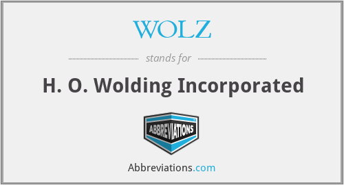 WOLZ - H. O. Wolding Incorporated