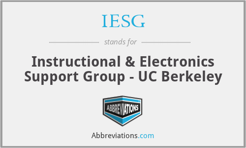 IESG - Instructional & Electronics Support Group - UC Berkeley