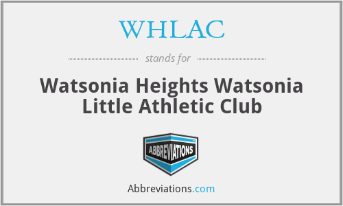 WHLAC - Watsonia Heights Watsonia Little Athletic Club