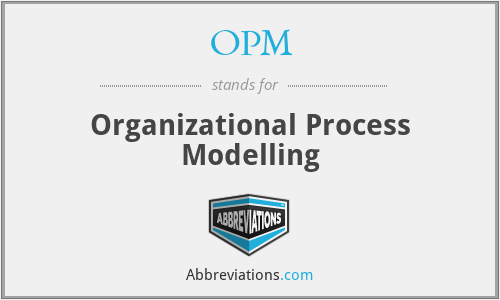 OPM - Organizational Process Modelling