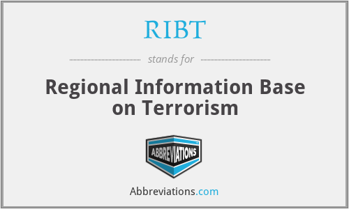 RIBT - Regional Information Base on Terrorism