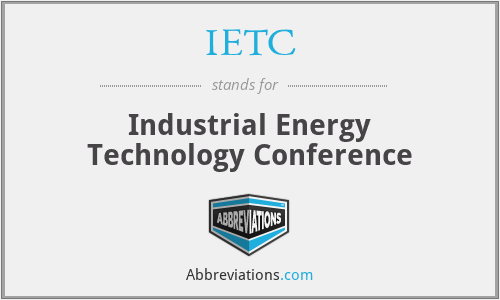 IETC - Industrial Energy Technology Conference
