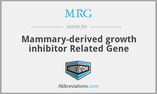MRG - Mammary-derived growth inhibitor Related Gene
