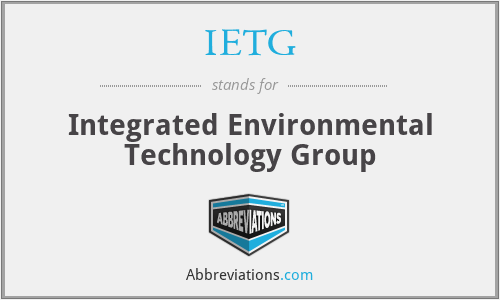 IETG - Integrated Environmental Technology Group