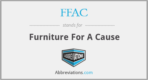 FFAC - Furniture For A Cause