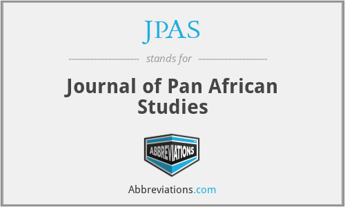 JPAS - Journal of Pan African Studies