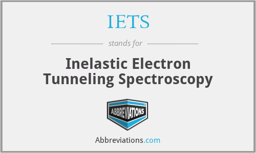 IETS - Inelastic Electron Tunneling Spectroscopy