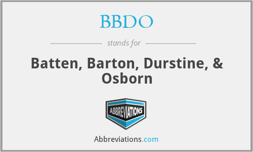BBDO - Batten, Barton, Durstine, & Osborn