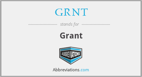 GRNT - Grant