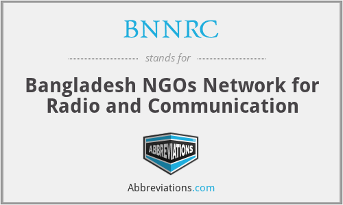 BNNRC - Bangladesh NGOs Network for Radio and Communication