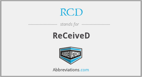 RCD - ReCeiveD