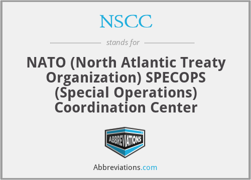 NSCC - NATO (North Atlantic Treaty Organization) SPECOPS (Special Operations) Coordination Center