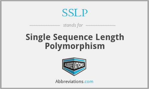 SSLP - Single Sequence Length Polymorphism
