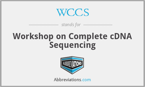 WCCS - Workshop on Complete cDNA Sequencing