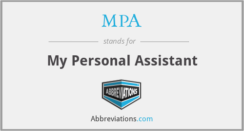 MPA - My Personal Assistant