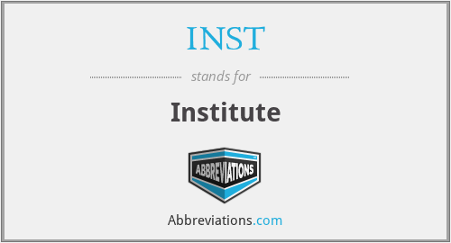 INST - Institute