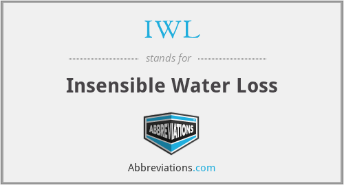 IWL - Insensible Water Loss