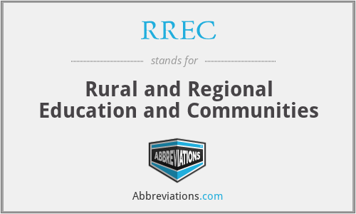 RREC - Rural and Regional Education and Communities