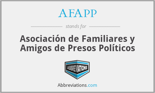 AFAPP - Asociación de Familiares y Amigos de Presos Políticos
