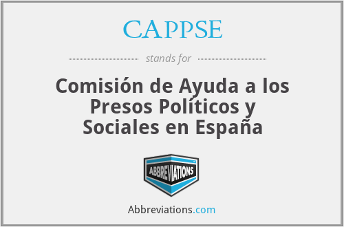 CAPPSE - Comisión de Ayuda a los Presos Políticos y Sociales en España