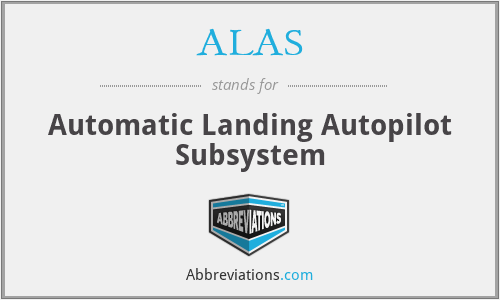 ALAS - Automatic Landing Autopilot Subsystem
