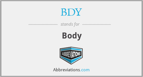 BDY - Body