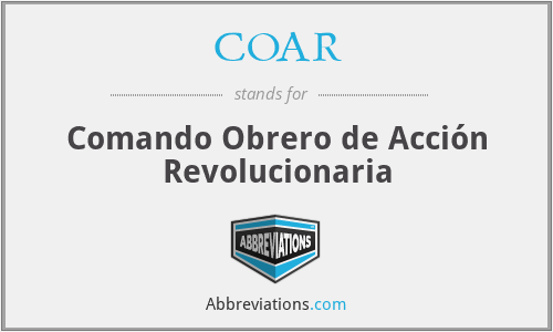COAR - Comando Obrero de Acción Revolucionaria
