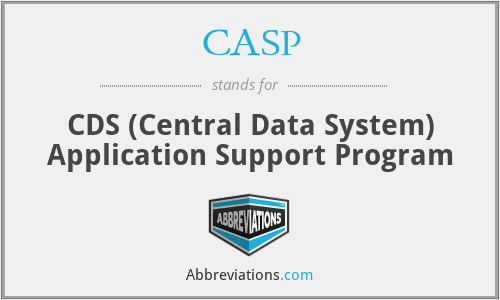 CASP - CDS (Central Data System) Application Support Program
