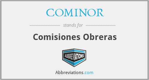COMINOR - Comisiones Obreras